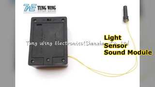โมดูลเสียงเซนเซอร์ตรวจจับแสงสำหรับงานฝีมือ นิตยสารแฟชั่นกล่องดนตรี